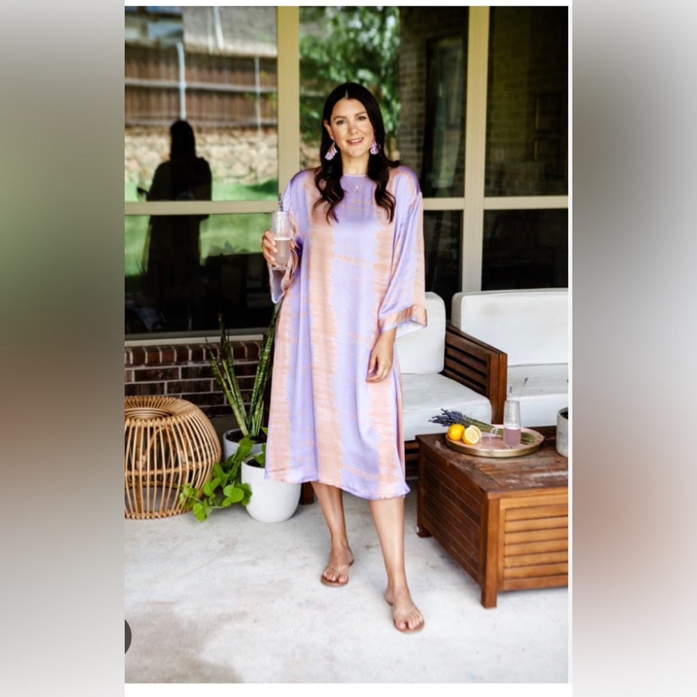 Anthropologie dress tie dye sz S